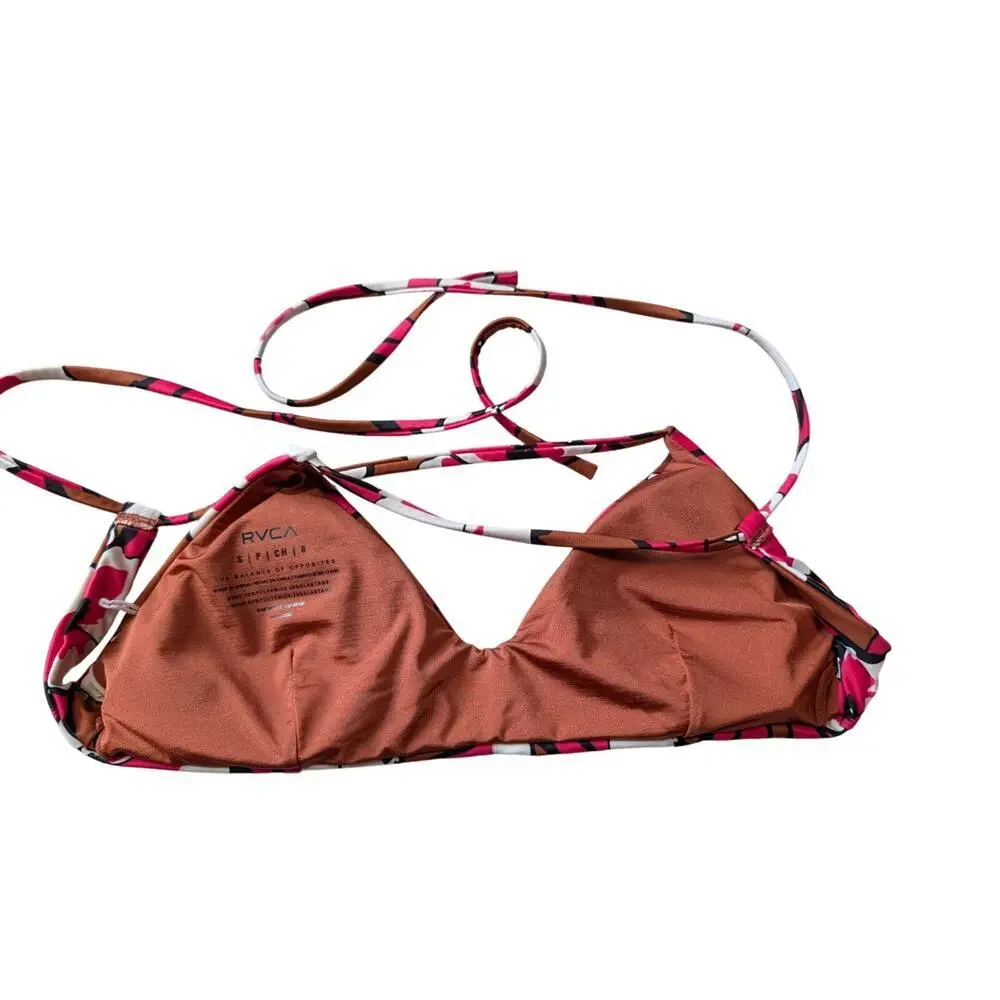 RVCA Women's swim bikini bottoms, size SMALL, Strappy, tie back; surfing